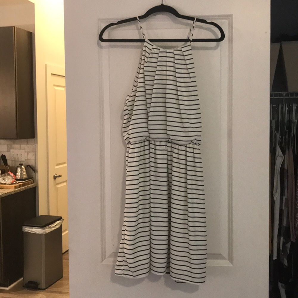 Black and White Stripped Dress